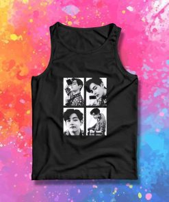 Taehyung Aesthetic Photo Grid Tank Top