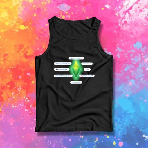 The Sims Interactions Balloons Tank Top