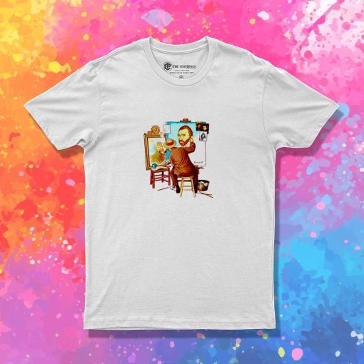 Van Gogh Triple Self Painting T-Shirt