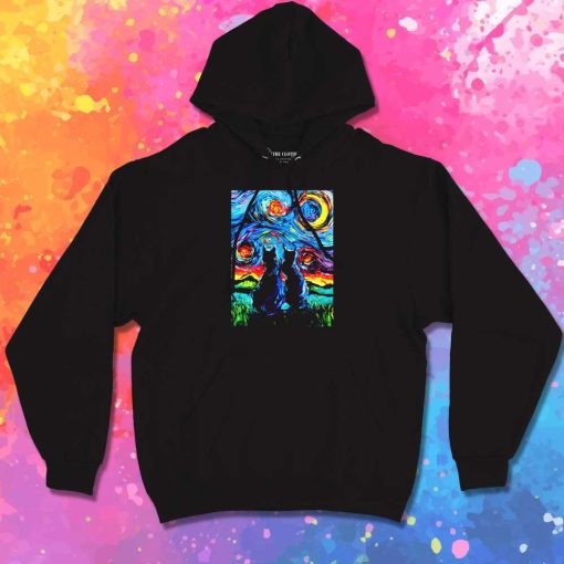 Van Gogh's Cats Couple Hoodie