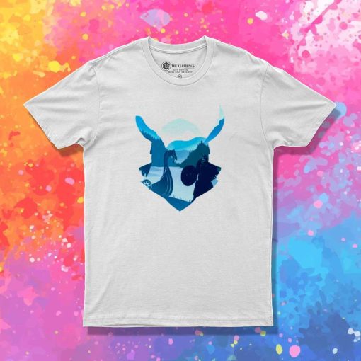 Viking Warrior Silhouette T-Shirt
