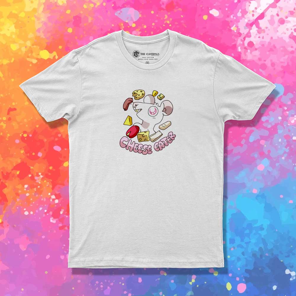 Cheese Eater Cartoon T-Shirt