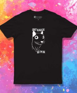 Crazy Black Cat Halloween T-Shirt