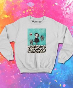 Day Of The Dead Black Cats Sweatshirt