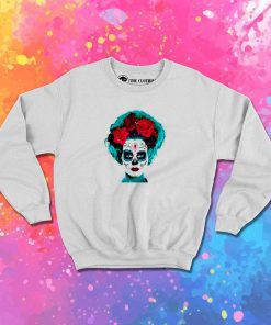 Day Of The Dead Bride Afro Sweatshirt