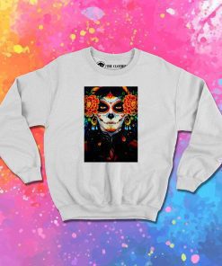 Day Of The Dead Face Paint Sweatshirt