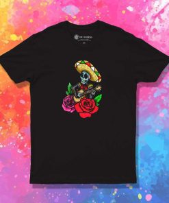 Day Of The Dead Mariachi Guitarist T-Shirt