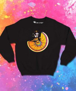 Day Of The Dead Orange Slice Sweatshirt
