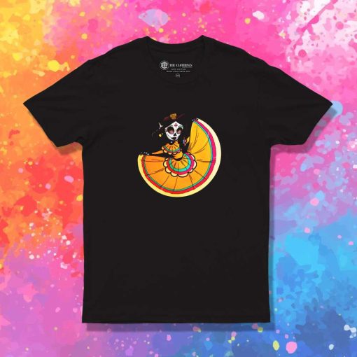 Day Of The Dead Orange Slice T-Shirt