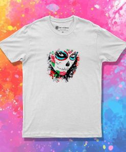 Day Of The Dead Roses Face T-Shirt