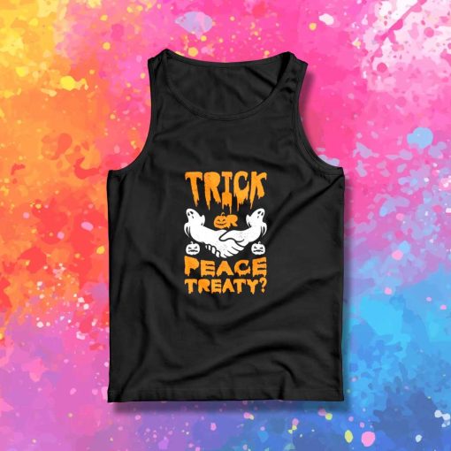 Halloween Trick Or Peace Treaty Tank Top