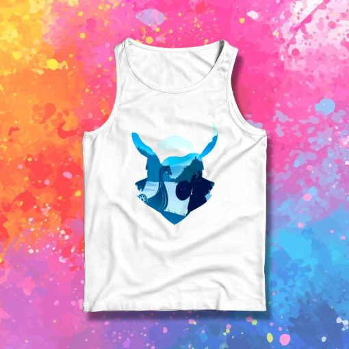 Viking Warrior Silhouette Tank Top