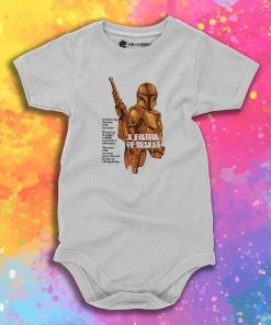 A fistful of beskar Baby Onesie
