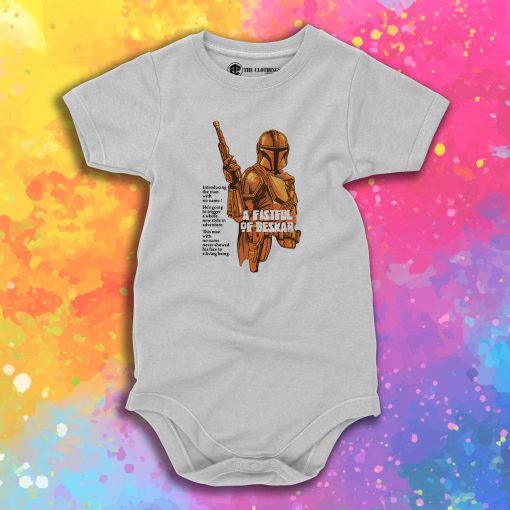 A fistful of beskar Baby Onesie