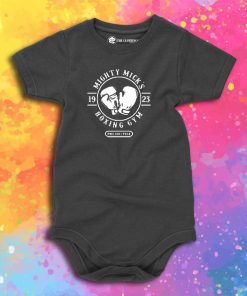 BOXING GYM MOVIE LOGO Baby Onesie