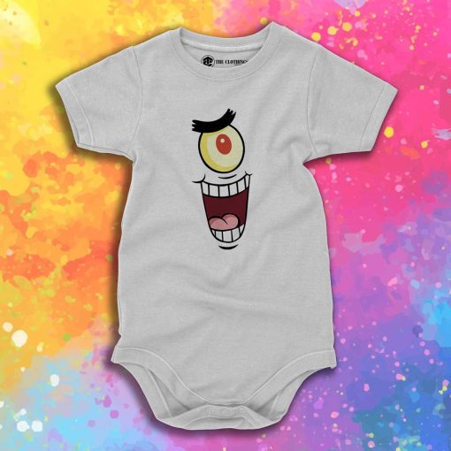 Bad Nickelodeon Plankton Face Baby Onesie