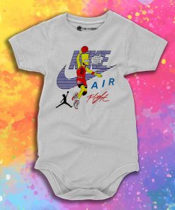 Bart Simpson Nike Air Flight Funny Baby Onesie