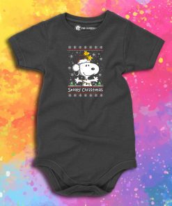 Beagle ugly christmas sweater Baby Onesie