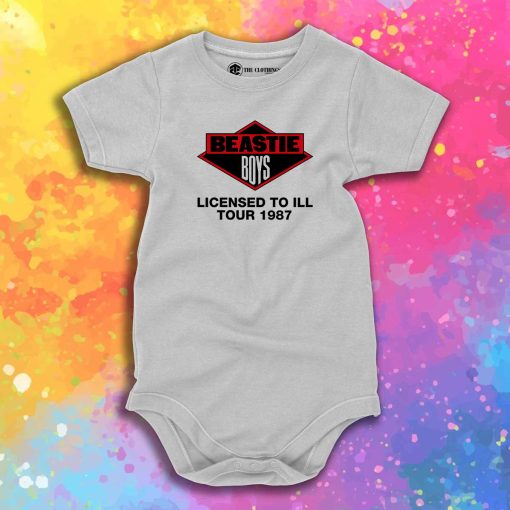 Beastie Boys Licensed to Ill Tour 1987 Retro Baby Onesie