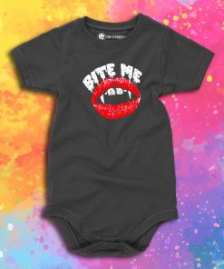 Bite Me Vampire Authentic Vintage Baby Onesie
