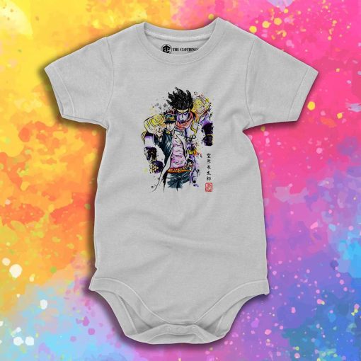 Bizarre Adventure Watercolor Baby Onesie