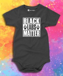 Black Labs Matter Baby Onesie