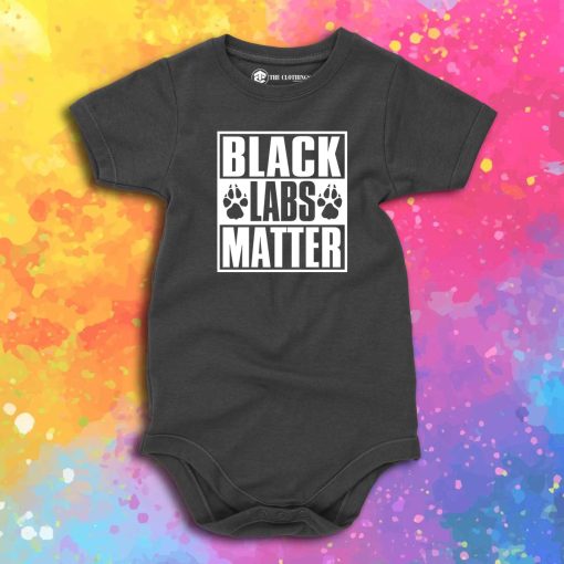 Black Labs Matter Baby Onesie