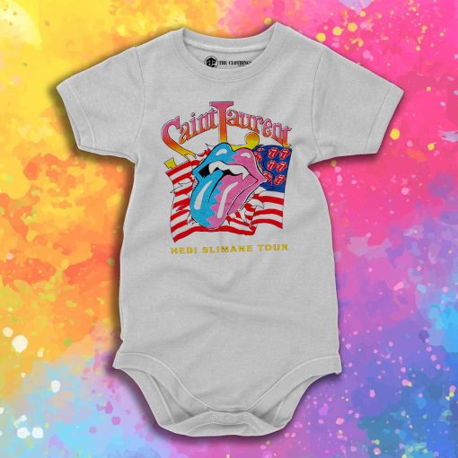 Bleached Goods Rolling Stones Baby Onesie