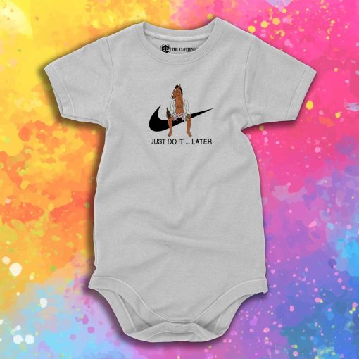 Bojack Horseman Just Do It Later Baby Onesie