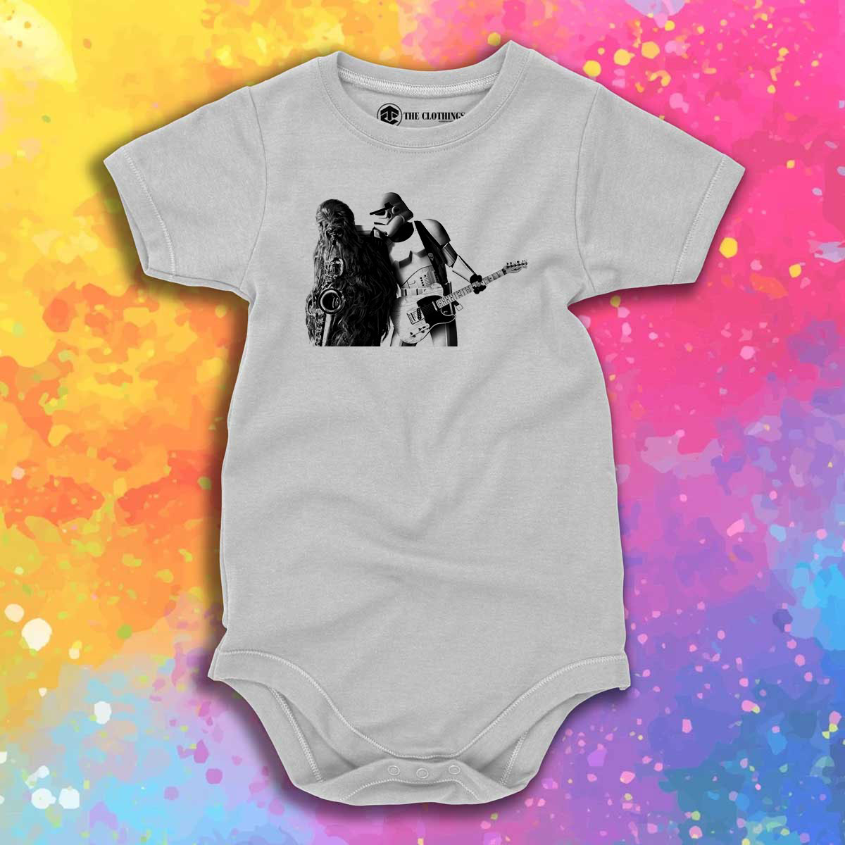 Born To Run Star Wars Style Baby Onesie
