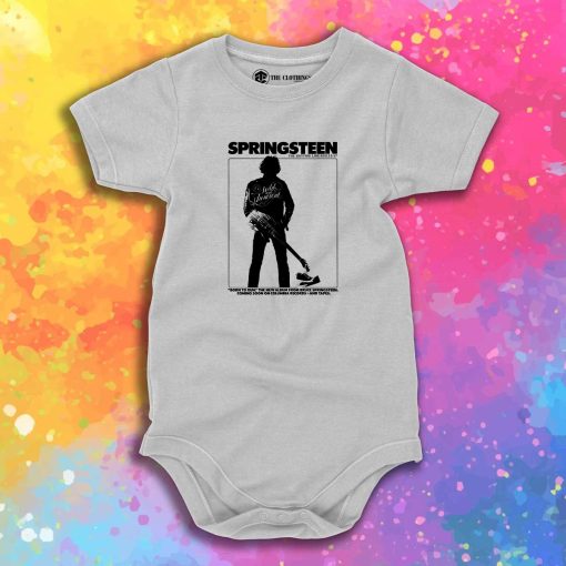 Bruce Springsteen 1975 Bottom Line Concert Baby Onesie