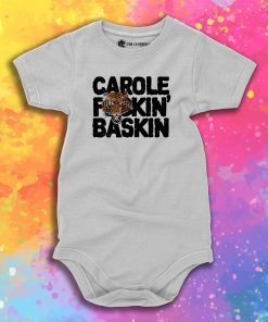 CAROLE FuCKIN BASKIN black Baby Onesie