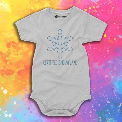 Certified Snowflake Baby Onesie
