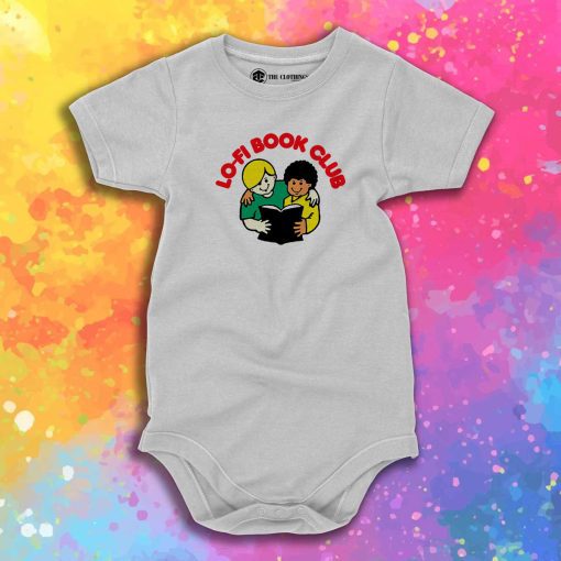 Cute Lofi Book Club Baby Onesie