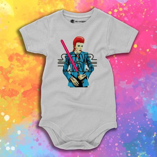 David Bowie Starman Baby Onesie