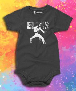 Elvis Presley Dance In Lights Baby Onesie