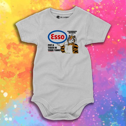 Esso Put A Tiger In the Tank Custom Baby Onesie