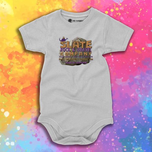 Flintstones Slate Rock Gravel Company Baby Onesie