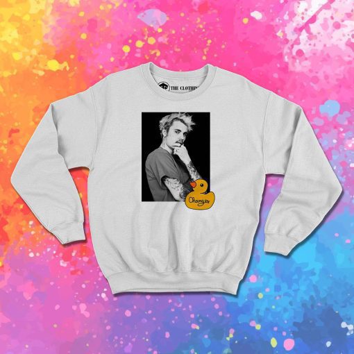 Justin Bieber Changes Duck Photo Album Sweatshirt