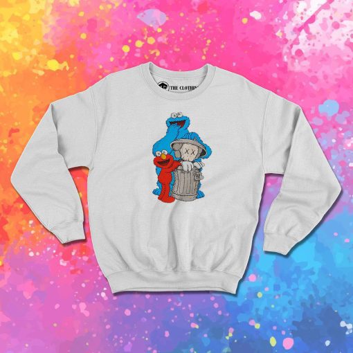 Kaws X Sesame Street Collab Sweatshirt