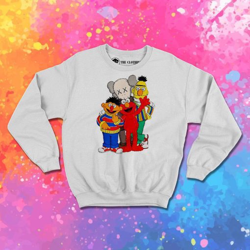Kaws X Sesame Street Family Collab Sweatshirt
