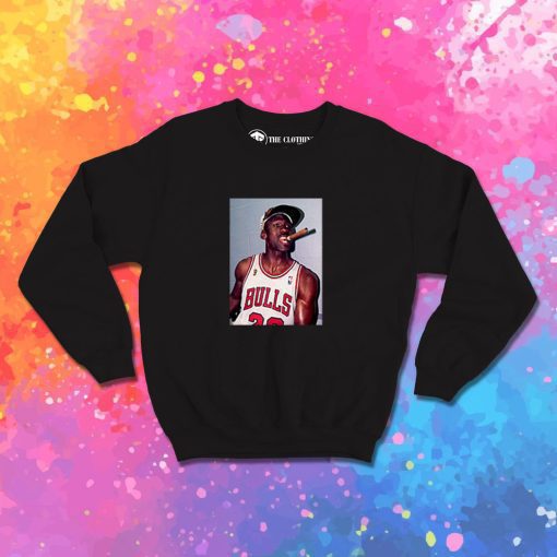 Michael Jordan Cigar Smoke Champions Sweatshirt