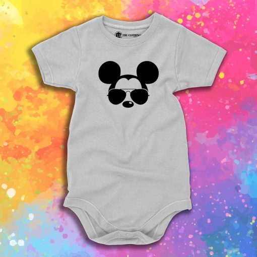 Mickey Mouse Sunglasses Baby Onesie