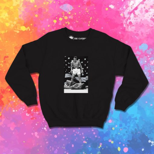 Muhammad Ali Standing Over Sonny Liston Sweatshirt
