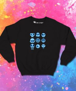 Nine Blue Skulls Sweatshirt