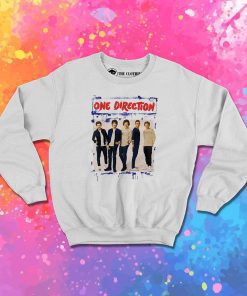 One Direction Spray Paint Blue Sweatshirt