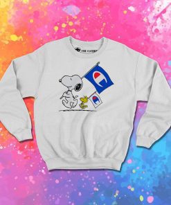 Peanuts Snoopy And Woodstock Flag Sweatshirt