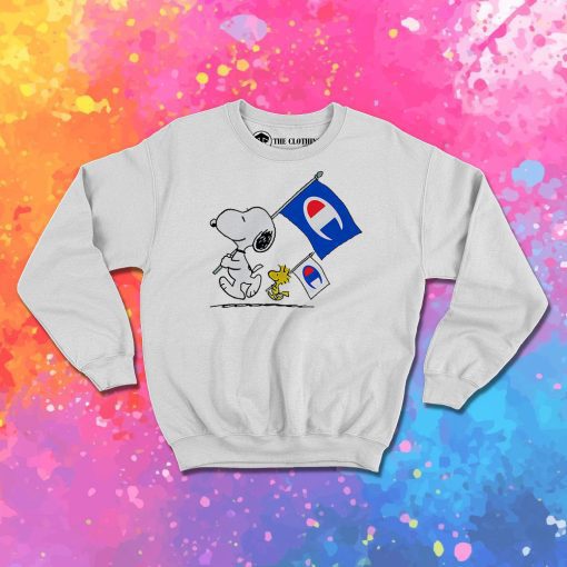 Peanuts Snoopy And Woodstock Flag Sweatshirt