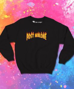 Post Malone Thrasher Flame Sweatshirt