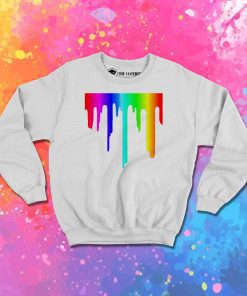 Rainbow Paint Drip Sweatshirt